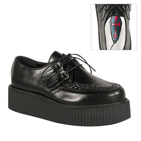 2 Inch Platform Goth Punk Rockabilly Vegan Basic Creeper - V-CREEPER-502