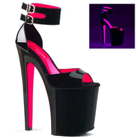 8 Inch Heel, 4 Inch Platform d' Orsay Sandal w/ Ankle Cuff - XTREME-875TT
